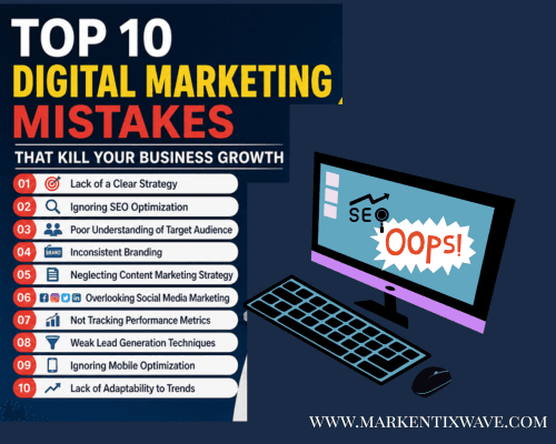 Top 10 Digital Marketing Mistakes That Kill Your Business Growth digital marketing mistakes that kill businesses growth
